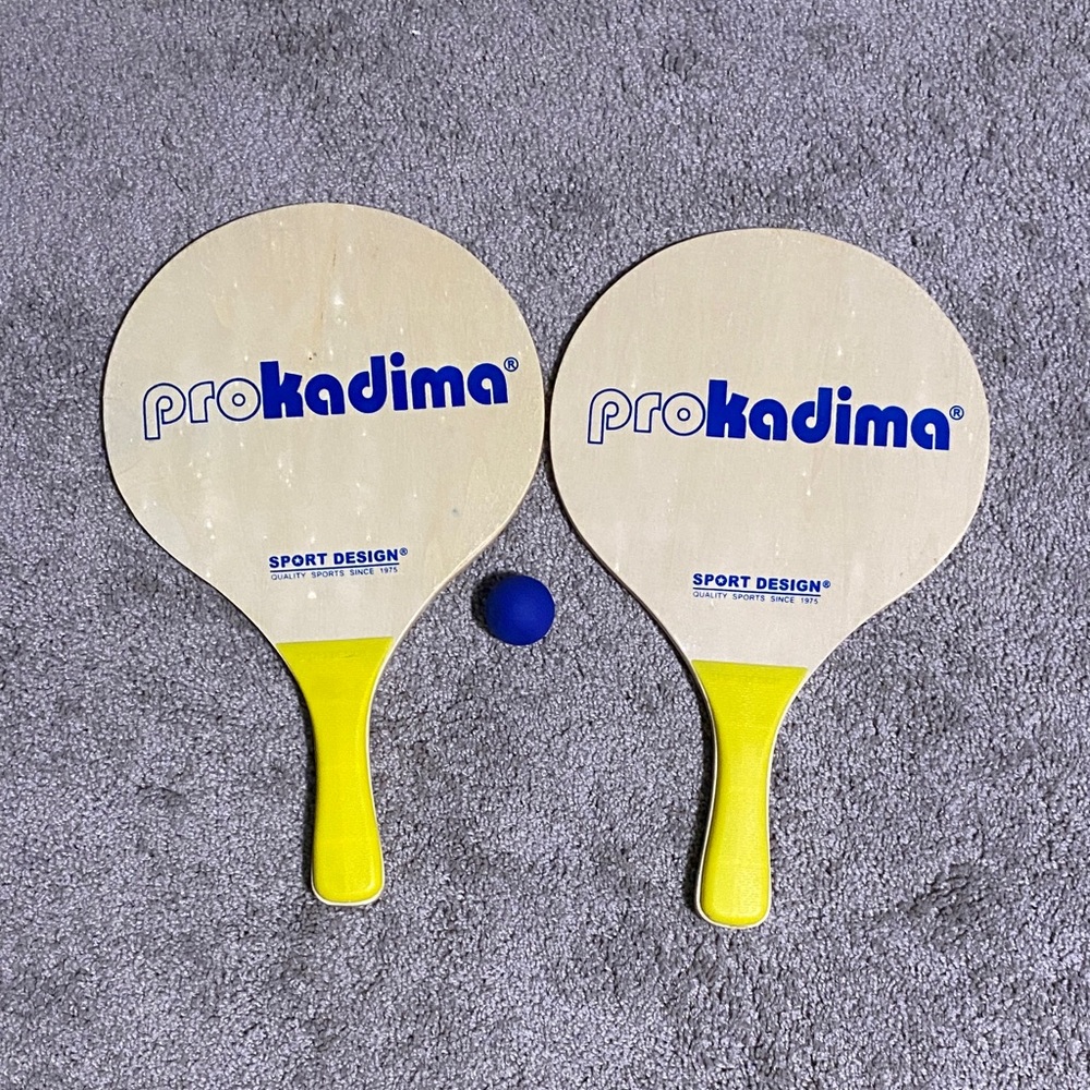 Yellow and Blue Paddle Set